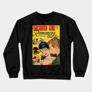 Vintage Romance Comic Book Cover - Career Girl Romances Crewneck Sweatshirt